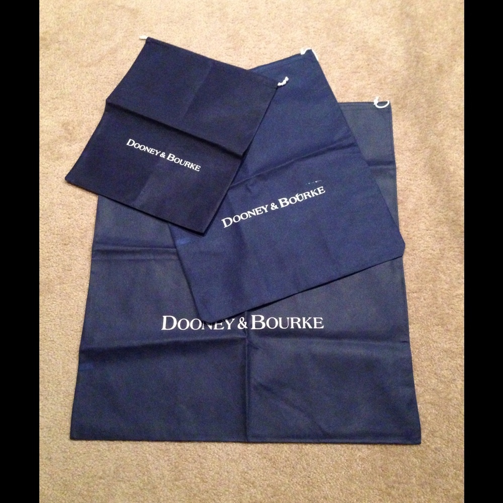 Set of 3 small Authentic Dooney & Bourke Dust Bags Bundle for JLo2